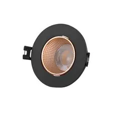 Denkirs DK3061-BBR Встраиваемый светильник, IP 20, 10 Вт, GU5.3, LED, черный/бронзовый, пластик