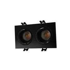 Denkirs DK3072-BK Встраиваемый светильник, IP 20, 10 Вт, GU5.3, LED, черный/черный, пластик