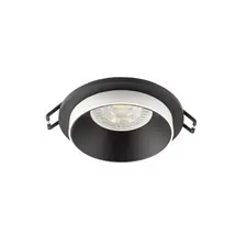Denkirs DK2400-BK Встраиваемый светильник, IP 20, 50 Вт, GU10, черный, алюминий