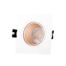 Denkirs DK3071-WBR Встраиваемый светильник, IP 20, 10 Вт, GU5.3, LED, белый/бронзовый, пластик