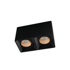 Denkirs DK3085-BK+BR Светильник накладной IP 20, 10 Вт, GU5.3, LED, черный/бронзовый, пластик