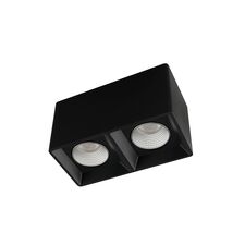 Denkirs DK3085-BK+CH Светильник накладной IP 20, 10 Вт, GU5.3, LED, черный/хром, пластик