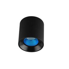 Denkirs DK3090-BK+CY Светильник накладной IP 20, 10 Вт, GU5.3, LED, черный/голубой, пластик