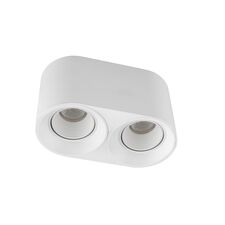 Denkirs DK3096-WH Светильник накладной IP 20, 10 Вт, GU5.3, LED, белый/белый, пластик