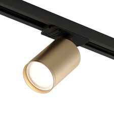 Denkirs DK6201-BG Трековый светильник IP 20, 15 Вт, GU5.3, матовое золото с черным, алюминий