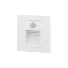 Denkirs DK1020-WH Светильник встраиваемый в стену c датчиком движения, IP 20, LED 3000, 1 Вт, белый, пластик