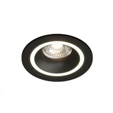 Denkirs DK2060-BK Встраиваемый светильник IP 20, до 15 Вт, GU10, LED, черный, алюминий