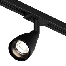 Denkirs DK6050-BK Трековый светильник IP 20, 15 Вт, GU10, черный, алюминий, пластик