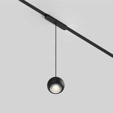 Denkirs DK5316-BK Светильник для трека Air, серия Hang 3000 со светодиодом, ?80*76мм, 48V DC, 5W, RA?95, 120°, 3000K, IP20, черный, алюминий