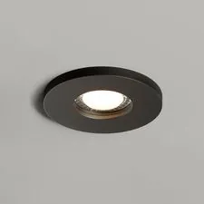 Denkirs DK2036-BK Встраиваемый светильник влагозащ., IP 44, до 15 Вт, GU10, LED, черный, алюминий