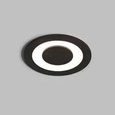Denkirs DK2500-BK Встраиваемый светильник, IP 20, 5 Вт, LED 3000, черный, алюминий