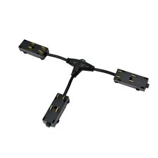 Denkirs TR2115-BK Гибкий Т-образный, электрический коннектор трека SMART, черный