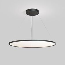 Denkirs DK6620-BK Подвесной горизонтальный светильник Veil со светодиодом H900 d1000 220V 82W 3000-6000K IP20 черный алюминий