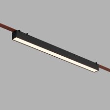 Denkirs DK5577-BK Cветильник для трека-ремня Belty, серия Linear, со светодиодом, L642*W40*H45мм, 48V DC, 24W, RA90, 120°, 3000K, IP20, черный, алюминий