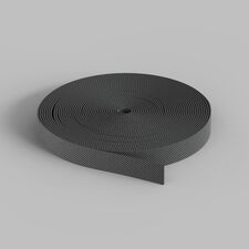 Denkirs TR5502-DG Гибкий трек-ремень Belty, серия Base, 20м, 48V DC, IP20, тёмно-серый, ткань, медь