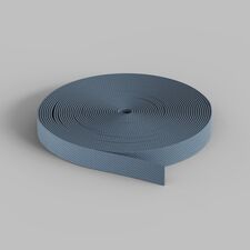 Denkirs TR5502-DB Гибкий трек-ремень Belty, серия Base, 20м, 48V DC, IP20, тёмно-синий, ткань, медь