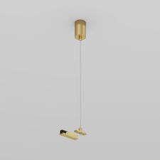 Denkirs TR5717-SB Подвод питания для подвесного монтажа трека SHINE BASE, 48V DC, IP20, 2м, сатинированная латунь, алюминий