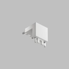 Denkirs TR5212-WH Угловой соединитель 90° стена-потолок, для трека Air, серия Base, белый, пластик