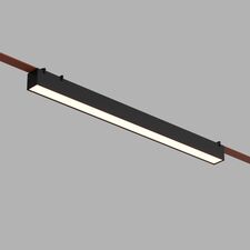Denkirs DK5576-BK Cветильник для трека-ремня Belty, серия Linear, со светодиодом, L642*W40*H45мм, 48V DC, 24W, RA90, 120°, 4000K, IP20, черный, алюминий