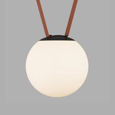 Denkirs DK5553-BK Cветильник для трека-ремня Belty, серия Orb, со светодиодом, D180*H181мм, 48V DC, 10W, RA90, 120°, 3000K, IP20, белый, акрил