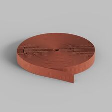 Denkirs TR5502-BR Гибкий трек-ремень Belty, серия Base, 20м, 48V DC, IP20, коричневый, ткань, медь