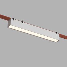 Denkirs DK5575-WH Cветильник для трека-ремня Belty, серия Linear, со светодиодом, L323*W40*H45мм, 48V DC, 12W, RA90, 120°, 3000K, IP20, белый, алюминий