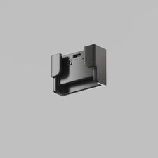 Denkirs TR5519-BK Наконечник для трека-ремня Belty, серия Base с возможностью перегиба ремня, IP20, черный, пластик