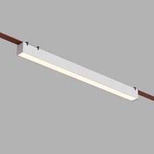 Denkirs DK5577-WH Cветильник для трека-ремня Belty, серия Linear, со светодиодом, L642*W40*H45мм, 48V DC, 24W, RA90, 120°, 3000K, IP20, белый, алюминий