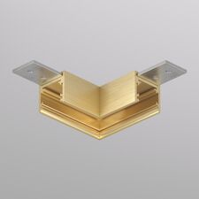 Denkirs TR5731-SB Угловой элемент для трека SHINE BASE 90° потолок-потолок, сатинированная латунь, алюминий