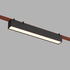 Denkirs DK5575-BK Cветильник для трека-ремня Belty, серия Linear, со светодиодом, L323*W40*H45мм, 48V DC, 12W, RA90, 120°, 3000K, IP20, черный, алюминий
