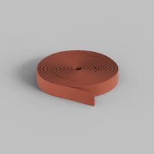 Denkirs TR5501-BR Гибкий трек-ремень Belty, серия Base, 10м, 48V DC, IP20, коричневый, ткань, медь