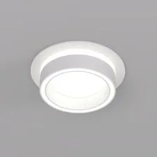 Denkirs DK2100-WH Встраиваемый светильник NIKO, IP 20, до 15 Вт, GX53, LED, белый, акрил, алюминий
