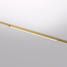 Denkirs DK5752-SB Светильник для трека SHINE LINEAR со светодиодом, L601*W19*H27, 48V DC, 24W, RA?90, 3000K, IP20, сатинированная латунь, алюминий