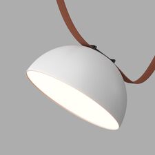 Denkirs DK5660-WH+BK Cветильник для трека-ремня Belty Smart, серия Flow, со светодиодом, D220*H117мм, 48V DC, 24W, RA90, 120°, 3000-5700K, IP20, белый с черным, алюминий