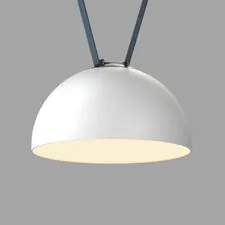 Denkirs DK5563-WH+BK Cветильник для трека-ремня Belty, серия Flow со светодиодом, D300*H171мм, 48V DC, 28W, RA90, 120°, 3000K, IP20, белый с черным, алюминий