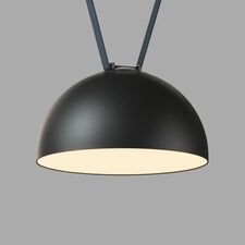 Denkirs DK5563-BK Cветильник для трека-ремня Belty, серия Flow со светодиодом, D300*H171мм, 48V DC, 28W, RA90, 120°, 3000K, IP20, черный, алюминий