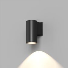 Denkirs DK9820-BK Настенный уличный светильник BORG, IP65, 10 Вт, 3000К, черный, алюминий