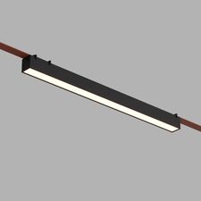 Denkirs DK5676-BK Cветильник для трека-ремня Belty Smart, серия Linear, со светодиодом, L642*W40*H45мм, 48V DC, 24W, RA90, 120°, 2700-6500K, IP20, черный, алюминий