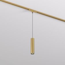 Denkirs DK5744-SB Светильник для трека SHINE SPOT со светодиодом, D40*H200 кабель 1500мм, 48V DC, 8W, RA?90, 3000K, IP20, сатинированная латунь, алюминий