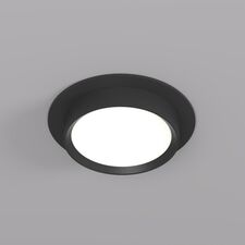 Denkirs DK2090-BK Встраиваемый светильник FLAT, IP 20, до 15 Вт, GX53, LED, черный, алюминий