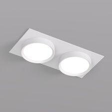 Denkirs DK2092-WH Встраиваемый светильник FLAT, IP 20, до 15 Вт, GX53, LED, белый, алюминий