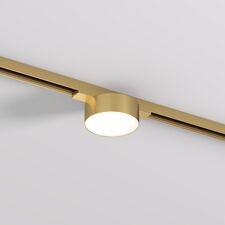 Denkirs DK5761-SB Светильник для трека SHINE FLOW со светодиодом, D74*H28, 48V DC, 6W, RA?90, 3000K, IP20, сатинированная латунь, алюминий