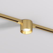 Denkirs DK5743-SB Светильник для трека SHINE SPOT со светодиодом, D70*H60, 48V DC, 8W, RA?90, 3000K, IP20, сатинированная латунь, алюминий