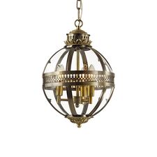 Delight Collection KM0115P-3S antique brass Люстра Residential 3 ant.brass