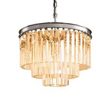 Delight Collection KR0387P-6 chrome/amber Люстра Odeon 6 chrome/amber