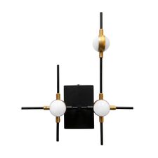 Delight Collection MB18001067-3A black/gold Настенный светильник Molecular 3 black/gold black/gold