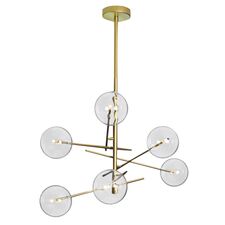 Delight Collection 9307P-6A gold Люстра Globe Mobile 6A gold gold