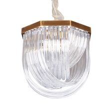 Delight Collection A001-400 L4 brass/clear Люстра Murano L4 brass/clear