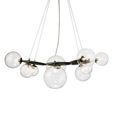 Delight Collection KG1202P-9 grey/clear Люстра Wendt 9 grey/clear