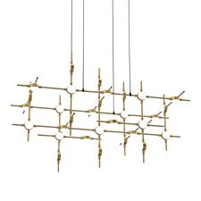Delight Collection MD18001067-30A black/gold Люстра Molecular 30 black/gold
